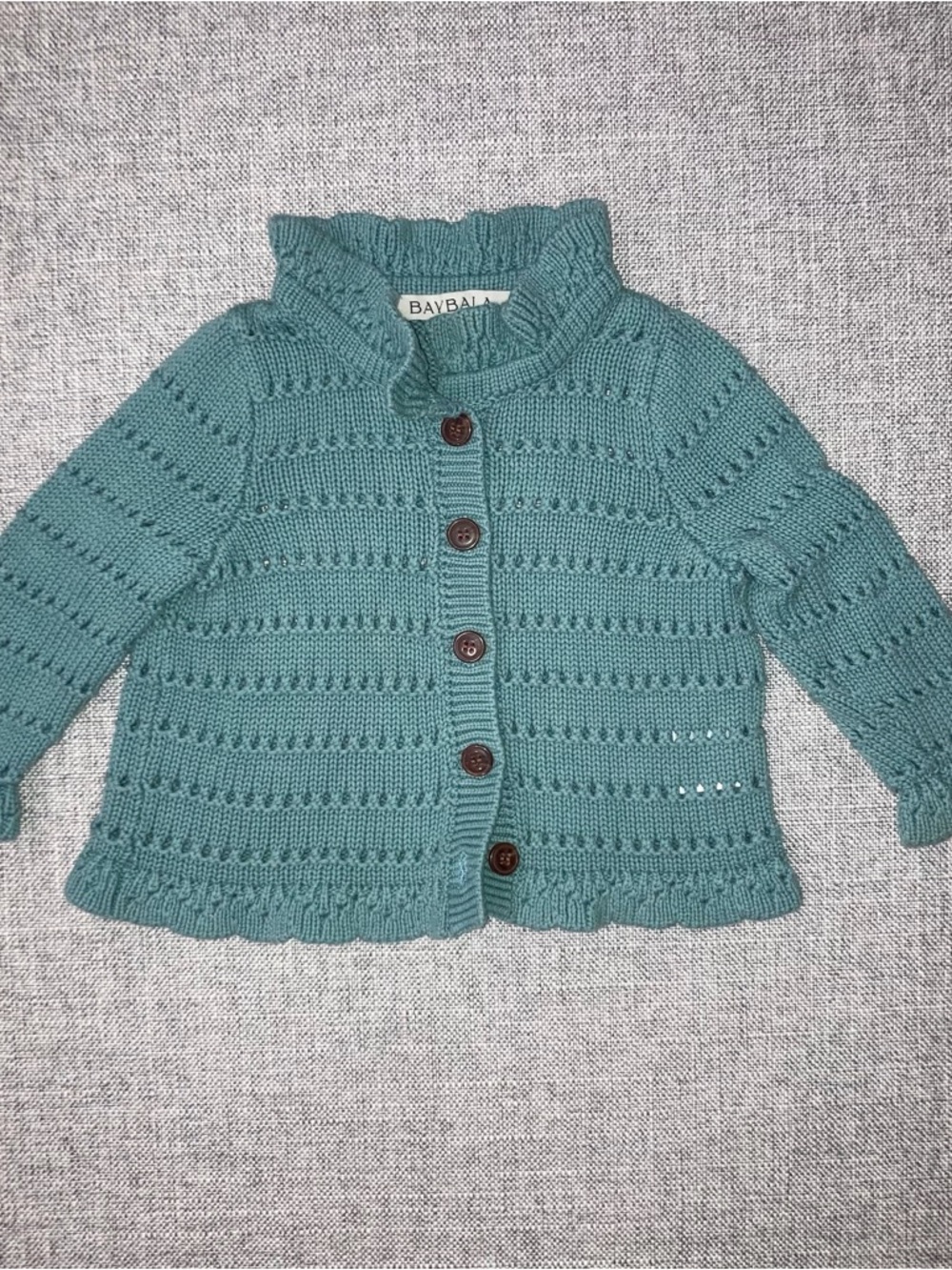 Baybala 12m cotton cardigan EUC
